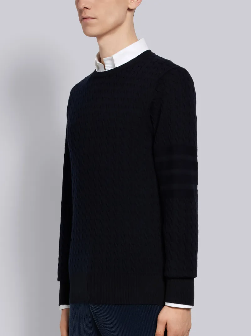 Fine cable knit on sale jumper