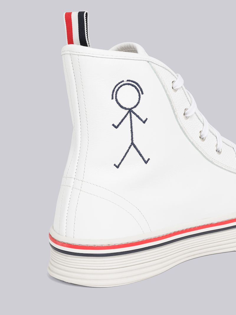 Calf Leather Collegiate High Top
