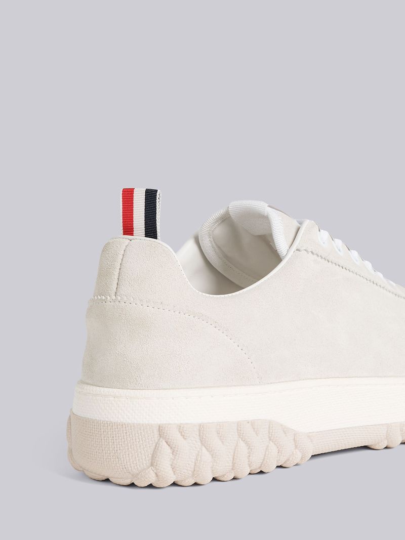 CALF SUEDE CABLE KNIT SOLE FIELD SHOE