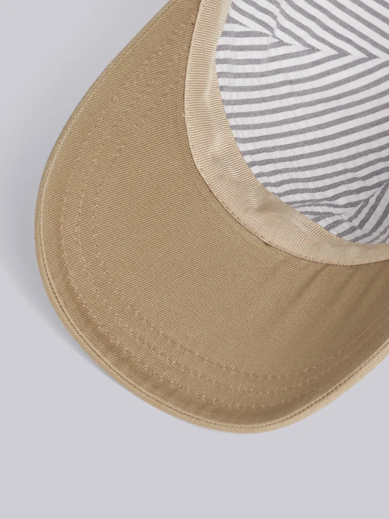 Camel Cotton Twill Lion Icon Baseball Cap