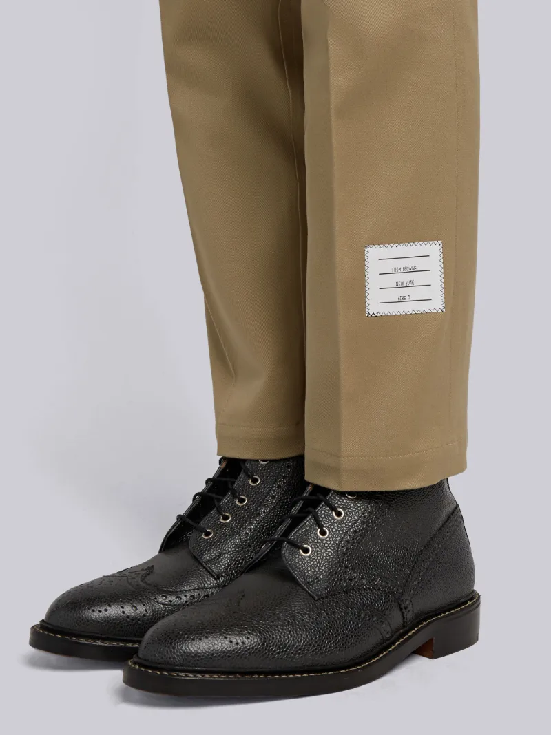 Camel Cotton Twill Unconstructed Chino Trouser
