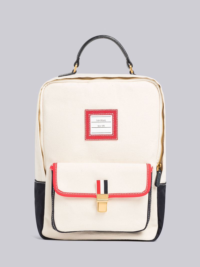 Canvas Front Pocket School Backpack