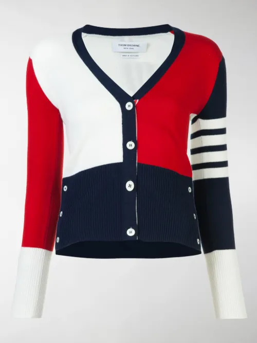 Thom Browne - Cardigan con scollo a V