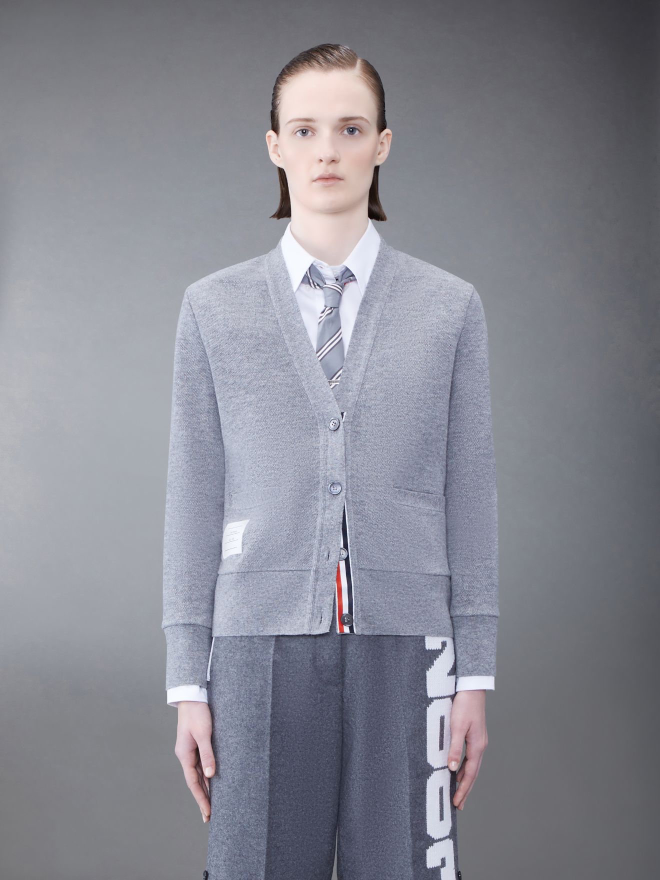Louis Vuitton Mix Cashmere Sweatpants Metal Grey. Size 38