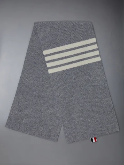 Cashmere Rib 4-Bar Scarf | Thom Browne