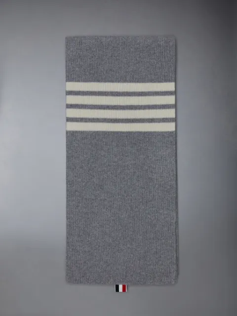 Cashmere Rib 4-Bar Scarf | Thom Browne