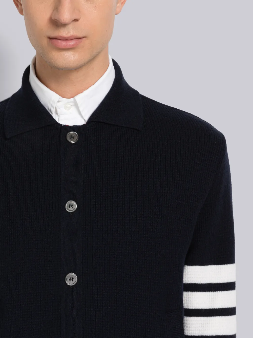 mohair touch double button cardiga | Le.ema