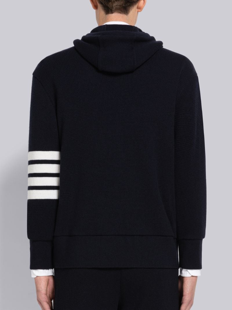 Cashmere Waffle 4-Bar Hoodie Pullover