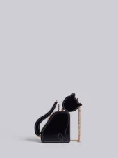 Cat Bag With Chain Shoulder Strap In Calf Leather