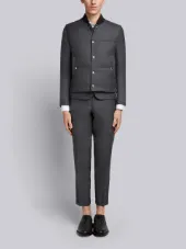 Center-Back Engineered Stripe Down-Filled Vest