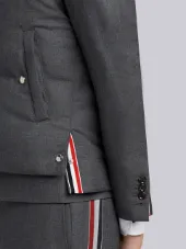 Center-Back Engineered Stripe Down-Filled Vest