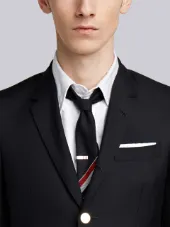 Center-Back Stripe High Armhole Wool Sport Coat