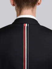 Center-Back Stripe High Armhole Wool Sport Coat