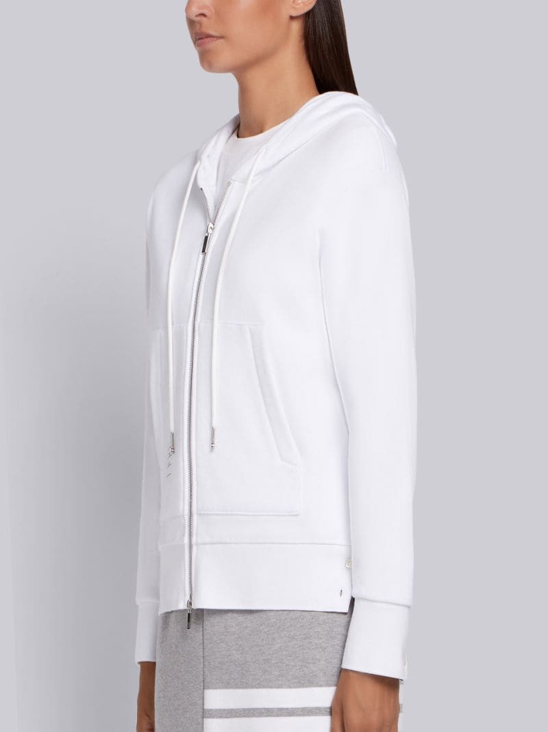 Center-Back Stripe Zip-Up Hoodie | Thom Browne Official