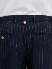Chalk Stripe Cotton Suiting Unconstructed Chino Trouser