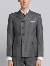 Chalk Stripe Pintuck Sport Coat