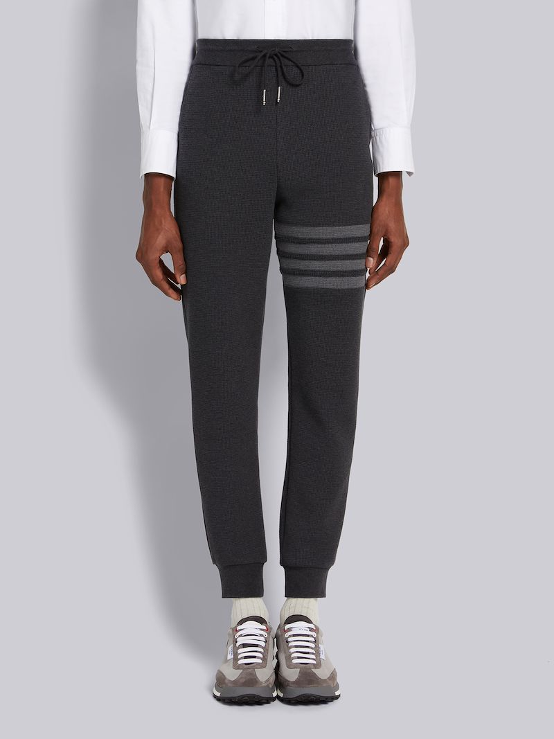 Charcoal Compact Waffle 4-Bar Sweatpants