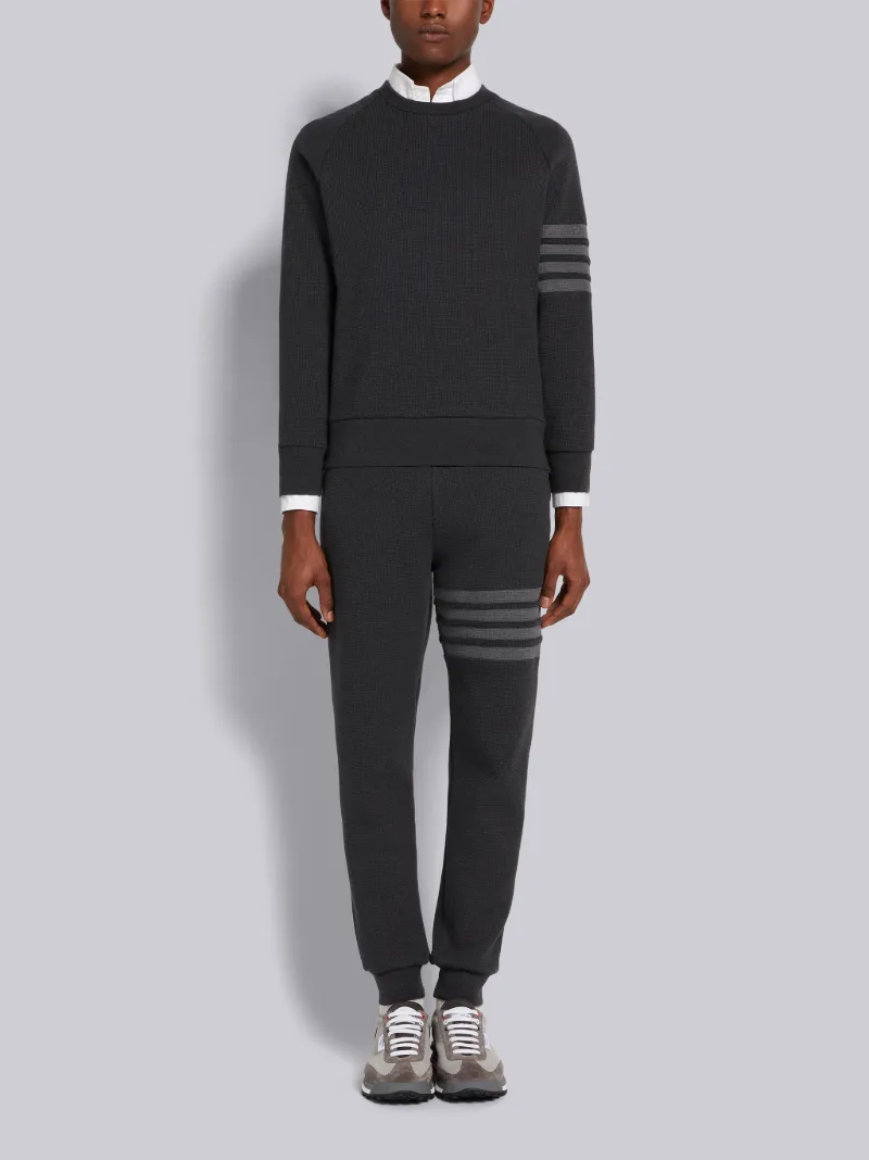 Charcoal Compact Waffle 4-Bar Sweatpants