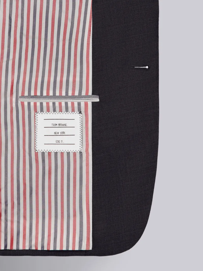 CHARCOAL SUPER 120'S WOOL TWILL CLASSIC SUIT AND TIE