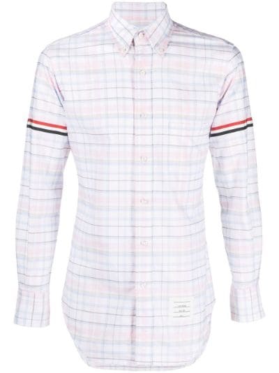 checked long-sleeved shirt | Thom Browne | Eraldo.com