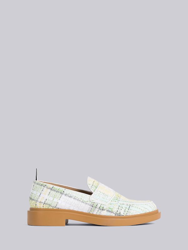 Chenille Yarn Tweed Penny Loafer