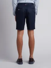 Chino Short In Navy Cotton Twill