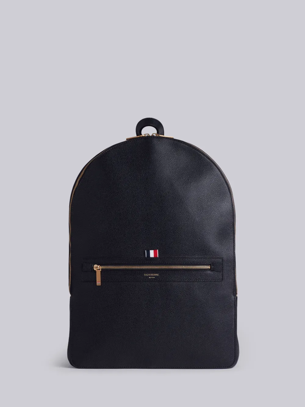 Classic Backpack In Black Pebble Gain Thom Browne