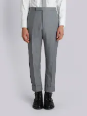 Classic Backstrap Trouser With Red, White And Blue Selvedge In School Uniform Twill