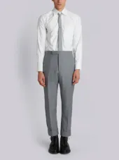 Classic Backstrap Trouser With Red, White And Blue Selvedge In School Uniform Twill