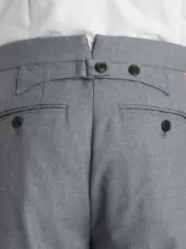 Classic Backstrap Trouser With Red, White And Blue Selvedge In School Uniform Twill