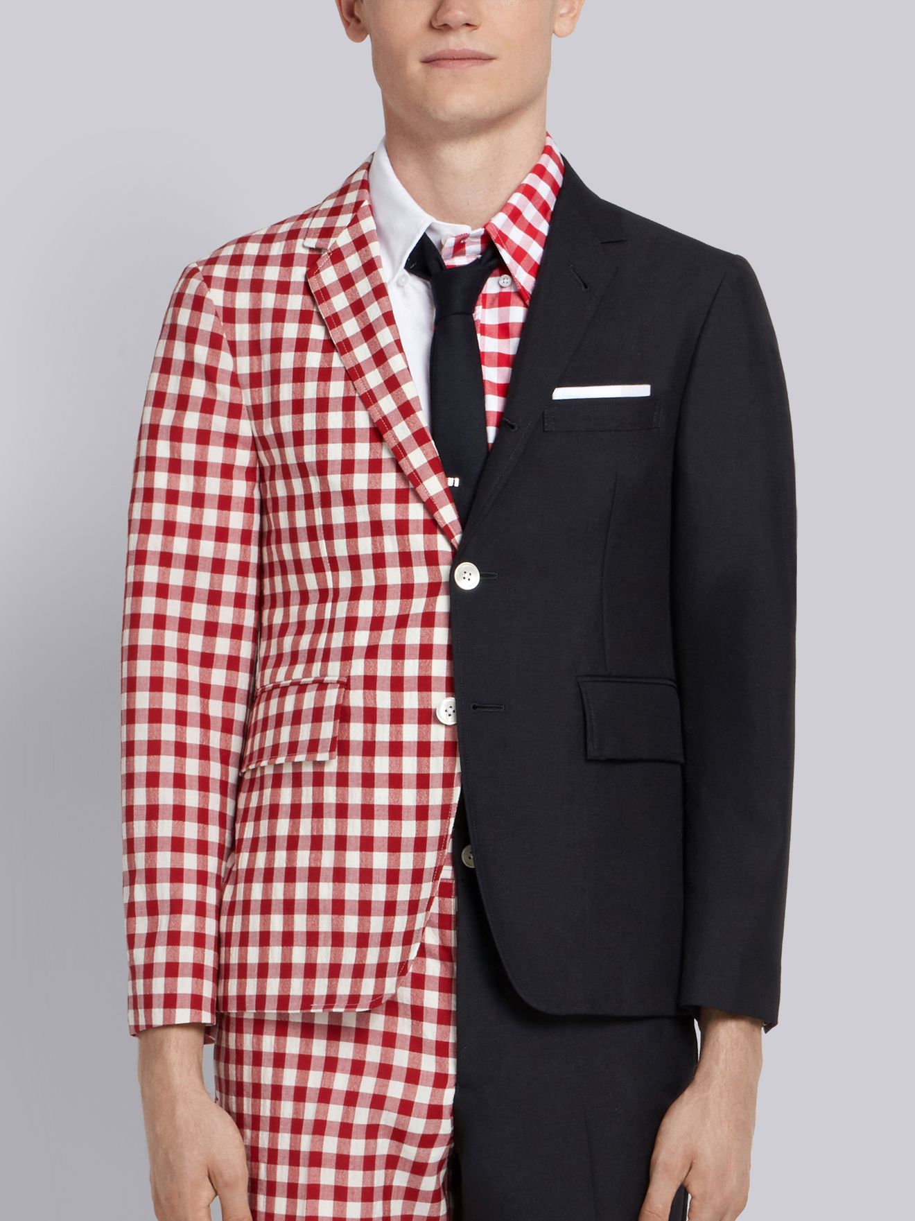 Mens gingham sport on sale coat