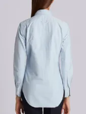 Classic Long Sleeve Button Down Shirt In Blue Oxford
