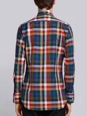 Classic Long-Sleeve Poplin Shirt In Gingham And Buffalo Check