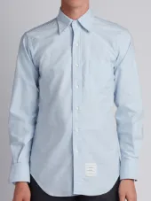 Classic Long Sleeve Shirt In Blue Oxford
