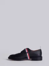 Classic Long Wingtip Brogues With Grosgrain Strap