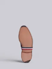 Classic Long Wingtip Brogues With Grosgrain Strap