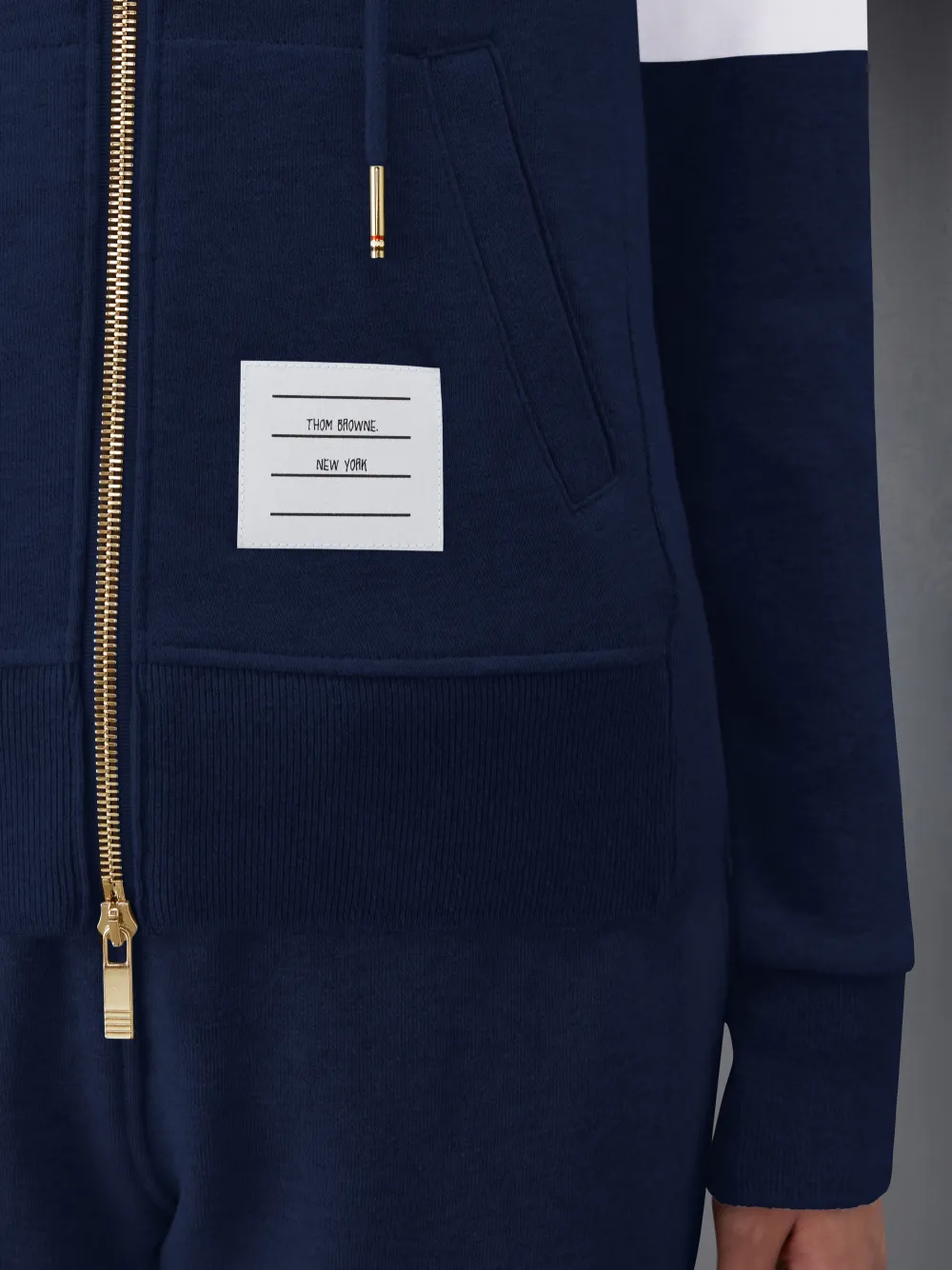 Classic Loopback Full Zip Hoodie | Thom Browne