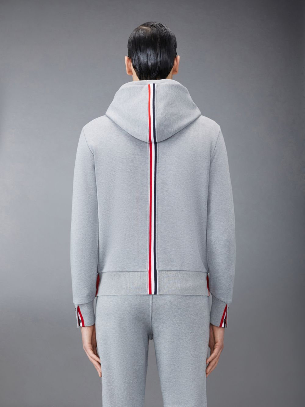 Classic Loopback Stripe Hoodie | Thom Browne