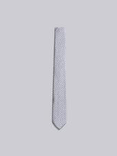 Classic Necktie In Navy Seersucker