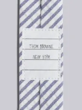 Classic Necktie In Navy Seersucker