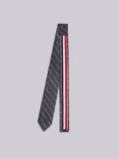 Classic Necktie In Shadow Repp Stripe 2Ply Mohair