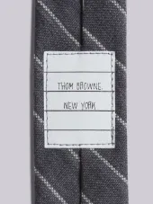 Classic Necktie In Shadow Repp Stripe 2Ply Mohair