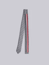 Classic Necktie In Shadow Repp Stripe 2Ply Mohair