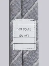 Classic Necktie In Shadow Repp Stripe 2Ply Mohair