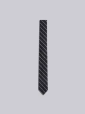 Classic Necktie In Shadow Repp Stripe 2Ply Mohair