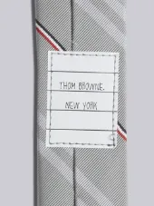 Classic Necktie In Variegated Stripe Cotton Silk Tie Jacquard