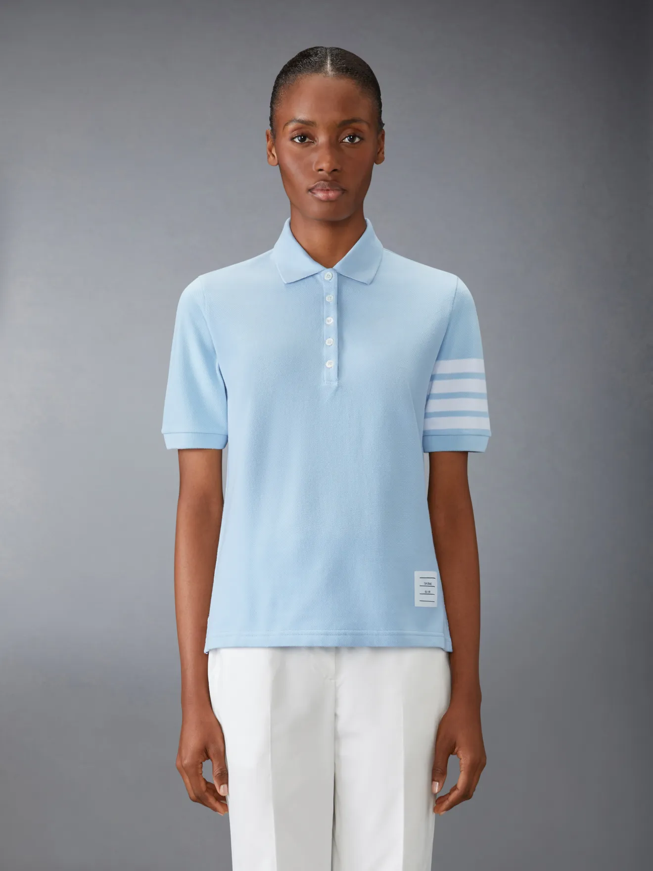 Classic Pique 4 Bar Short Sleeve Polo Thom Browne