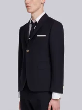 Classic Single Breasted Sport Coat In 2 Ply Fresco