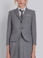 Classic Single Breasted Sport Coat In School Uniform Plain Weave