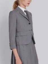 Classic Single Breasted Sport Coat In School Uniform Plain Weave